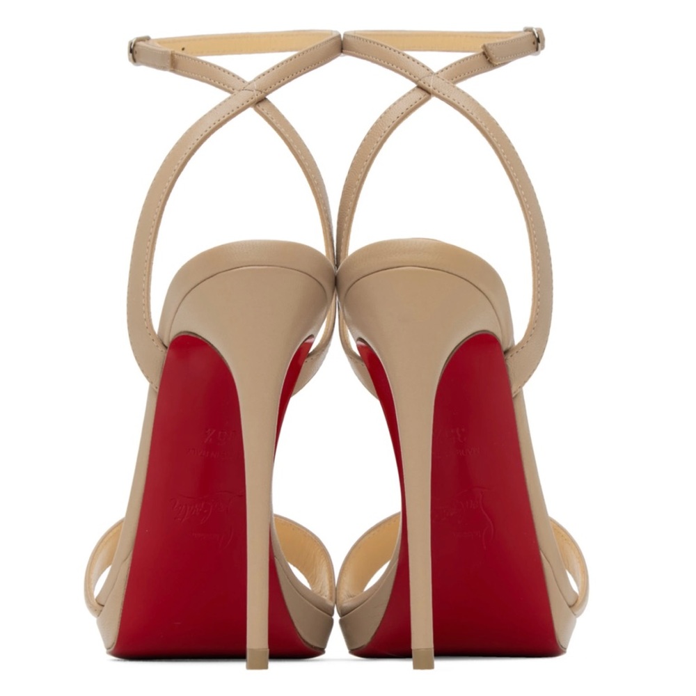 AUTH CHRISTIAN LOUBOUTIN 120 Loubi queen size 38.5